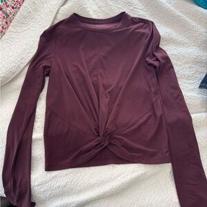 Athleta Deep Purple Long Sleeve Shirt